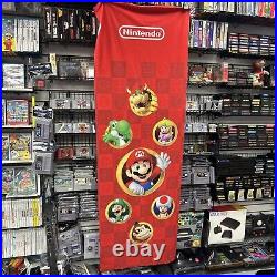 1/1 RARE AUTHENTIC Nintendo Mario NYC Store Display Banner Cloth