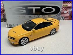 1/18 GMP 2005 GTO 6.0 LItre YELLOW VERY RARE, Used Store Display Bad Box