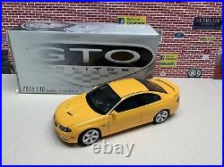 1/18 GMP 2005 GTO 6.0 LItre YELLOW VERY RARE, Used Store Display Bad Box