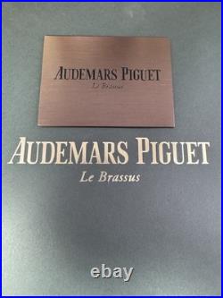 100% OEM AUDEMARS PIGUET Brass Boutique Display Sign 4.5 x 3.5 RARE & NEW