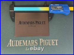 100% OEM AUDEMARS PIGUET Brass Boutique Display Sign 4.5 x 3.5 RARE & NEW