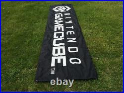 12ft RARE STORE DISPLAY Nintendo Gamecube Fabric Advertising Sign Vintage BANNER