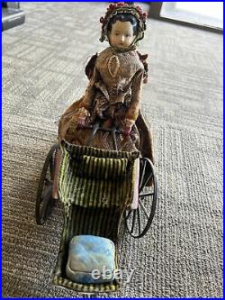 1860's Rare Goodwin Clockwork Walking Doll 1st Place AWARD WINNER 12