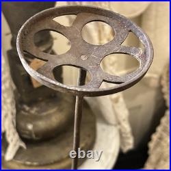 1920s Rare Pair Antique Cast Iron Metal Hat Stand General Store Display