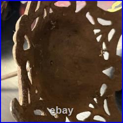 1920s Rare Pair Antique Cast Iron Metal Hat Stand General Store Display