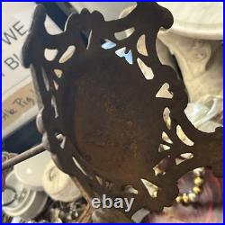 1920s Rare Pair Antique Cast Iron Metal Hat Stand General Store Display