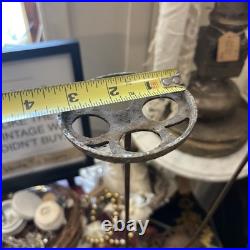 1920s Rare Pair Antique Cast Iron Metal Hat Stand General Store Display