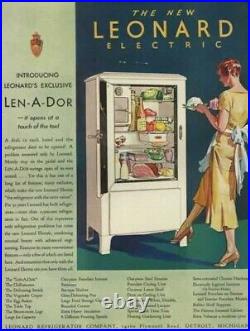 1940 Rare Lenard refrigerator display light Counter Top Or Hanging Display