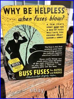 1950's Buss Fuses Countertop Store Display Gas Oil ORIGINAL FUSES RARE