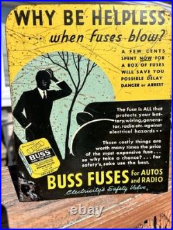 1950's Buss Fuses Countertop Store Display Gas Oil ORIGINAL FUSES RARE 1950's Buss Fuses Countertop Store Display Gas Oil ORIGINAL FUSES RARE