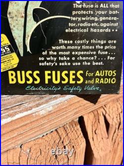 1950's Buss Fuses Countertop Store Display Gas Oil ORIGINAL FUSES RARE