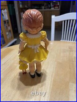 1950s Little Girl Dollhouse Miniature/and larger 9 Inch Doll Store Display-Rare