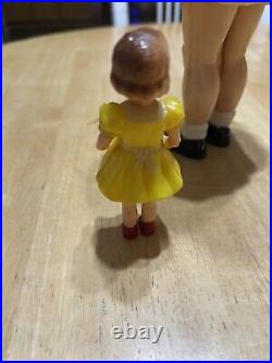 1950s Little Girl Dollhouse Miniature/and larger 9 Inch Doll Store Display-Rare