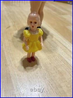 1950s Little Girl Dollhouse Miniature/and larger 9 Inch Doll Store Display-Rare