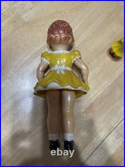 1950s Little Girl Dollhouse Miniature/and larger 9 Inch Doll Store Display-Rare