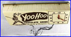 1961 Yogi Berra Vintage Yoo-Hoo Promotional Display Store Clock Yankees RARE