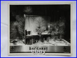 1963 Baccarat Crystal Advertising Photo Mid Century Modern Store Display RARE #2 1963 Baccarat Crystal Advertising Photo Mid Century Modern Store Display RARE #2