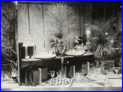 1963 Baccarat Crystal Advertising Photo Mid Century Modern Store Display RARE #2