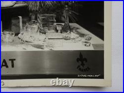 1963 Baccarat Crystal Advertising Photo Mid Century Modern Store Display RARE #2