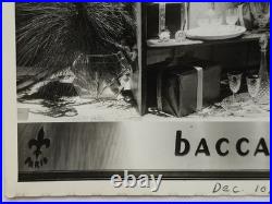 1963 Baccarat Crystal Advertising Photo Mid Century Modern Store Display RARE #2