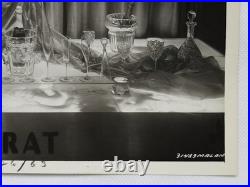 1963 Baccarat Crystal Advertising Photo Mid Century Modern Store Display RARE #3