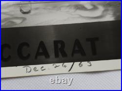 1963 Baccarat Crystal Advertising Photo Mid Century Modern Store Display RARE #3 1963 Baccarat Crystal Advertising Photo Mid Century Modern Store Display RARE #3