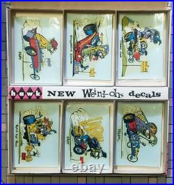 1963 Ultra RARE Weird-Ohs Decals Store Display + Banner & Shipping Box Model Kit