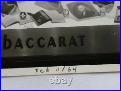 1964 Baccarat Crystal Advertising Photo Mid Century Modern Store Display RARE #6