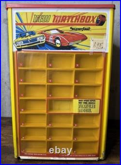 1970 Matchbox Superfast Store Display 84 Slots All Original Rare