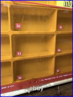 1970 Matchbox Superfast Store Display 84 Slots All Original Rare