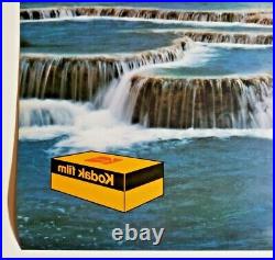 1970's Rare Kodak Film Transparent Store Display Ad Mylar Waterfall Scene 180