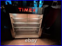 1973 Huge MOTION LIGHT Timex Watch Store Display Case Cabinet Vtg Rare Sign Ad