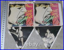 1977 Rolling Stones Love You Live Record Store Promo Display Large! And RARE