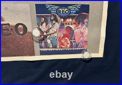 1978 Original Rare REO SPEEDWAGON Record Store Display PROMO POSTER 42 x 44 EX+