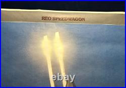 1978 Original Rare REO SPEEDWAGON Record Store Display PROMO POSTER 42 x 44 EX+
