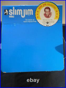 1978 Slim Jim store Display Box RARE Walter Payton Chicago Bears withcard MSA NICE