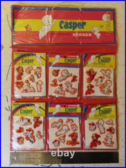 1979 Harvey Three Dimensional Casper Stickers store display with product NOS rare