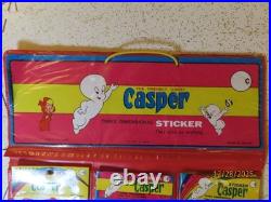 1979 Harvey Three Dimensional Casper Stickers store display with product NOS rare