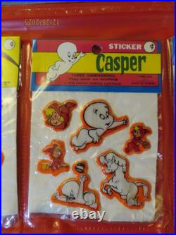 1979 Harvey Three Dimensional Casper Stickers store display with product NOS rare