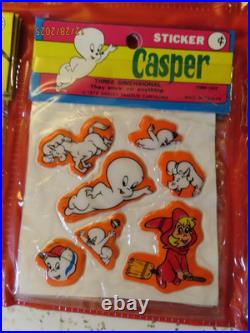 1979 Harvey Three Dimensional Casper Stickers store display with product NOS rare
