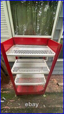 1980s Coca-Cola Store Display Metal Shelving Unit RARE motivated seller