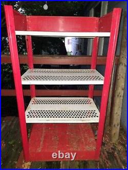 1980s Coca-Cola Store Display Metal Shelving Unit RARE motivated seller