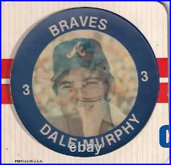 1984 7-11 Slurpee Disc DALE MURPHY Store Display Rare Oddball One of a Kind