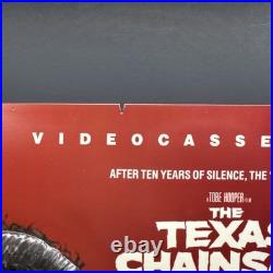 1986 Texas Chainsaw Massacre 2 Leatherface 3D VHS Video Store Promo Display RARE