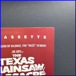 1986 Texas Chainsaw Massacre 2 Leatherface 3D VHS Video Store Promo Display RARE