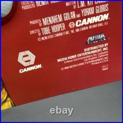 1986 Texas Chainsaw Massacre 2 Leatherface 3D VHS Video Store Promo Display RARE
