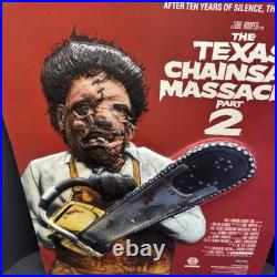 1986 Texas Chainsaw Massacre 2 Leatherface 3D VHS Video Store Promo Display RARE