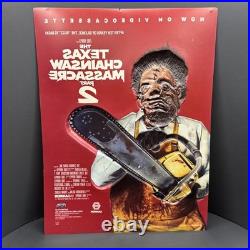 1986 Texas Chainsaw Massacre 2 Leatherface 3D VHS Video Store Promo Display RARE