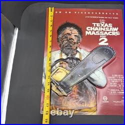 1986 Texas Chainsaw Massacre 2 Leatherface 3D VHS Video Store Promo Display RARE