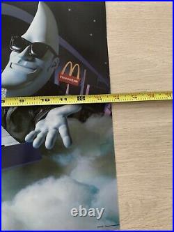 1988 Mac Tonight McDonalds Translite Display Advertising 14 Sign Rare